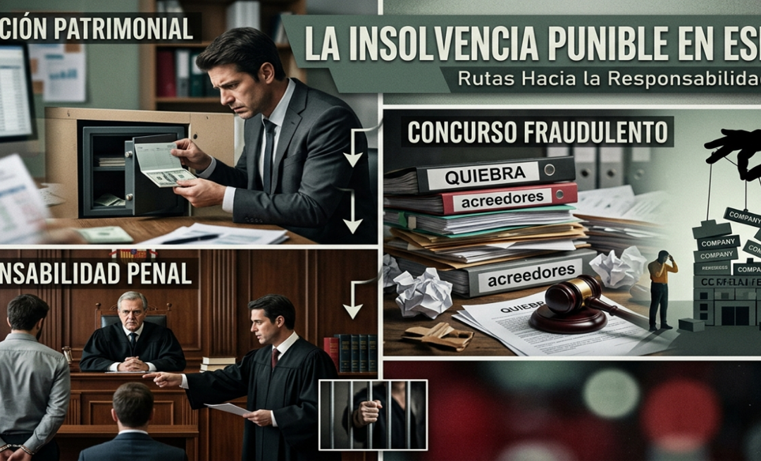 La insolvencia punible en España: ocultación patrimonial, concurso fraudulento y responsabilidad penal